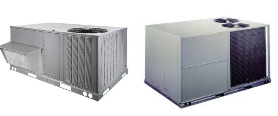 Packaged rooftop HVAC units